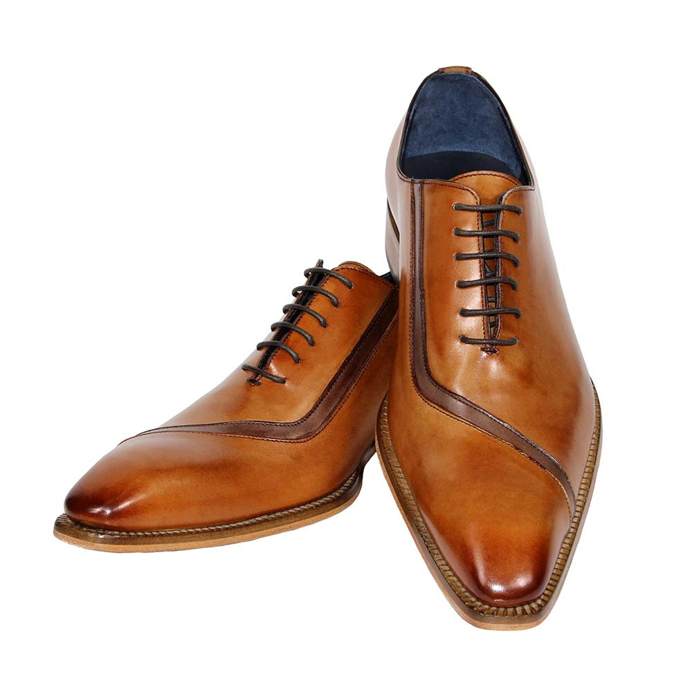 Duca Aprilia Men's Burgundy/Antique Red Calf-Skin Leather Boots