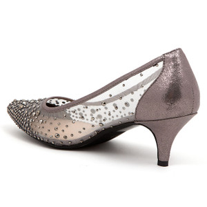 pewter kitten heels