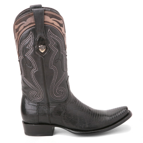 lizard leather boots