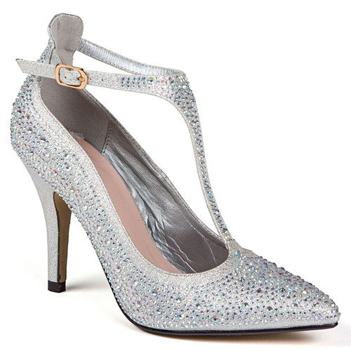 Chic by Lady Couture Party Silver Heels