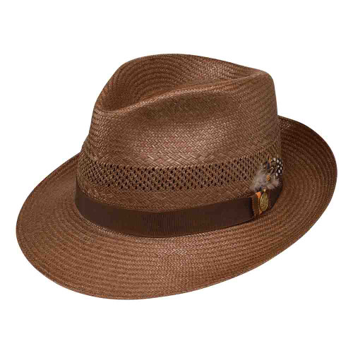 Stetson Back Bay Chocolate Vented Shantung Soft Finish Cowhide Sweat ...