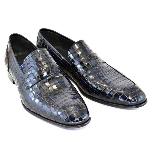 Crocodile print loafers Clearance