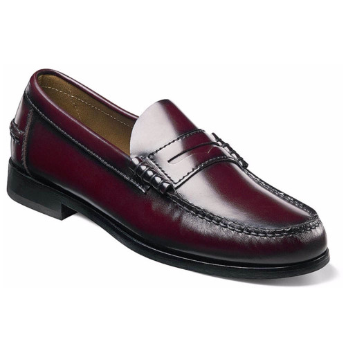 burgundy penny loafers womens