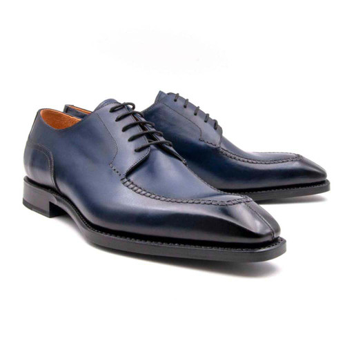 UGo Vasare Classic HandSewn Norman Two-Toned Laceup Navy Oxford Shoes