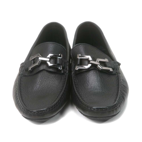 Sigotto Uomo Slip-On-Loafer aus schwarzem Leder