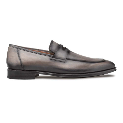 Mezlan Avenue Rubber Sole Penny Dark Grey Men’s Loafer Shoes Mezlan Avenue Rubber Sole Penny Dark Grey Men’s Loafer Shoes