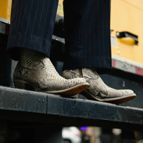 Corral Natural Python Wild Ankle Boots - Unleash Your Inner Fashionista Corral Natural Python Wild Ankle Boots - Unleash Your Inner Fashionista