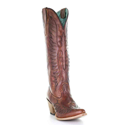 Corral Cognac Cowhide Cowgirl Boots Corral Cognac Cowhide Cowgirl Boots