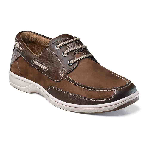 Florsheim Lakeside Oxford Brown Moc Toe Shoes