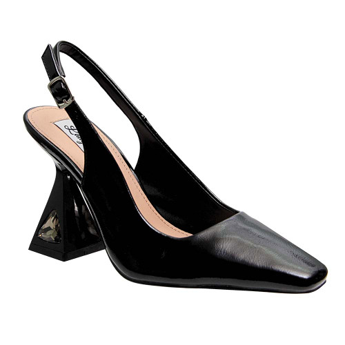 Lady Couture MISTIC Black Jewel Metallic Slingback with 3.5" Heel"