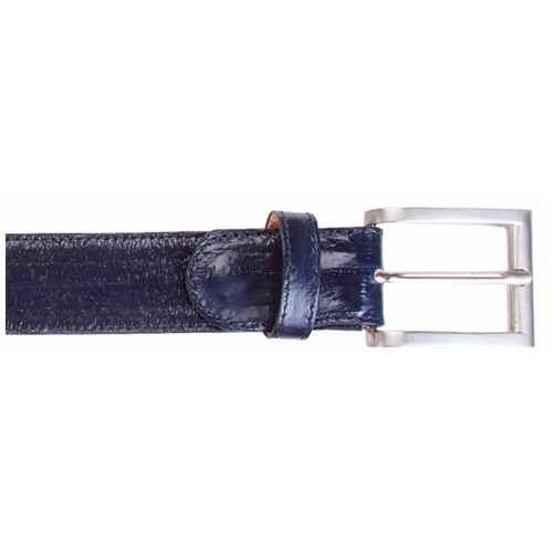 Belvedere Alligator Belt Navy Blue