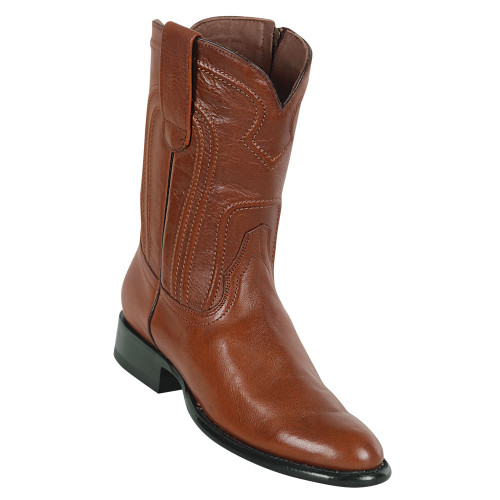 Los Altos Herren-Belmont-Stiefel aus braunem Leder mit Roper-Zehe