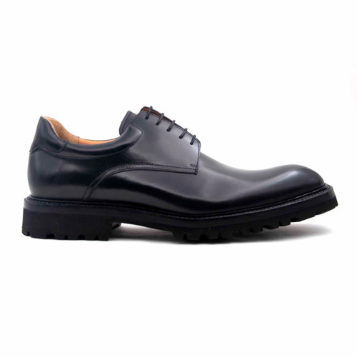 UGO VASARE Mason Black Elegant Calfskin Leather Oxford Shoes