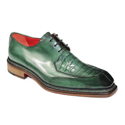 Fennix Marcus Men's Green Exotic Oxford Shoes