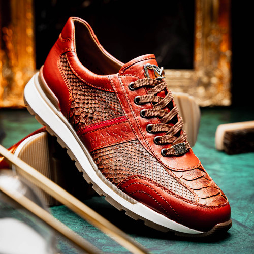 Marco Di Milano BRESCIA Cognac PYTHON Sneakers Marco Di Milano BRESCIA Cognac PYTHON Sneakers