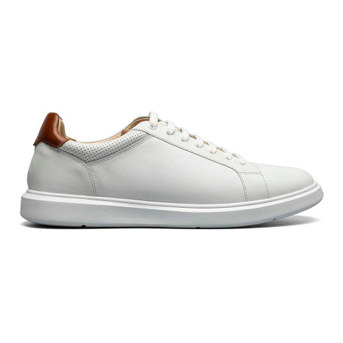 Florsheim Men’s Social Lace To Toe White Casual Sneaker