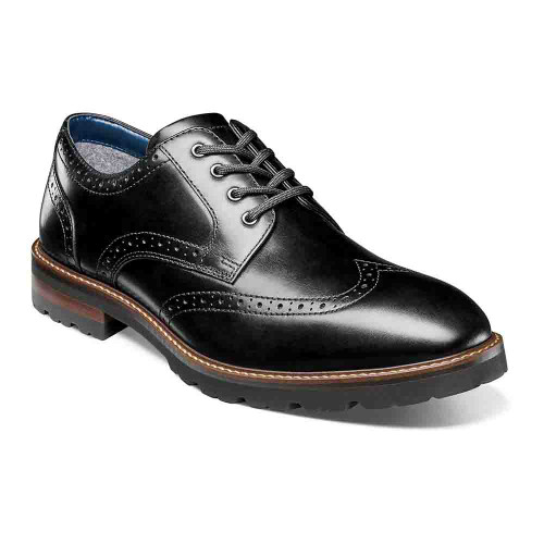 Florsheim Black Renegade Wingtip Oxford Shoes