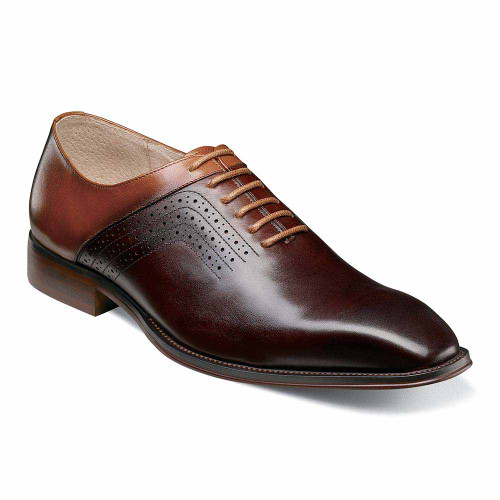 Stacy Adams Brown Multi Halloway Oxford mit schlichter Zehenpartie