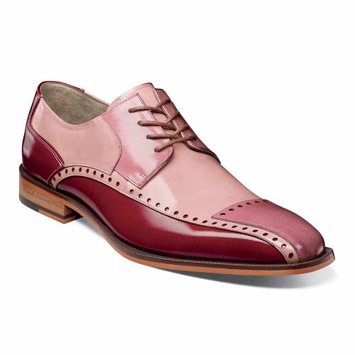 Stacy Adams Red Multi PLAZA Modified Cap Toe Oxford