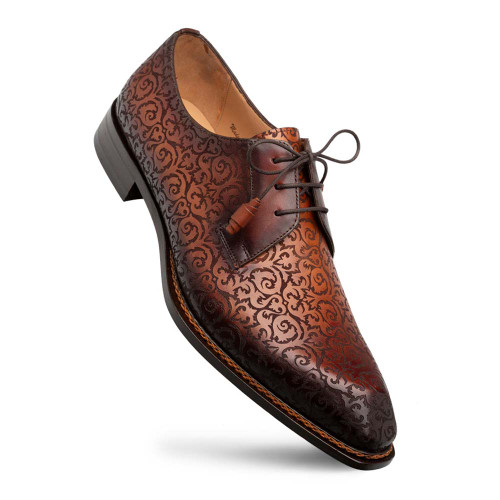 Mezlan Lontani Lace-Up Cognac/Rust Brogue Derby Shoes Mezlan Lontani Lace-Up Cognac/Rust Brogue Derby Shoes