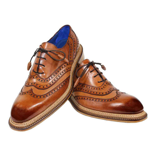 Emilio Franco Mattia Oxford Brandy Calf-Skin Leather Shoes 