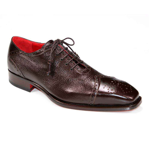 Emilio Franco Bosco Oxford Chocolate Calf/Deer Leather Shoes