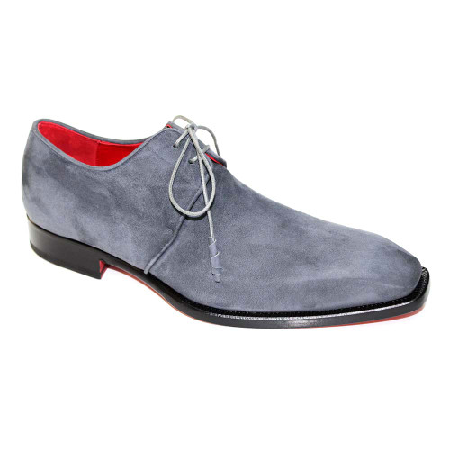 Emilio Franco Gabriele Men's Grey Suede Lace Shoes