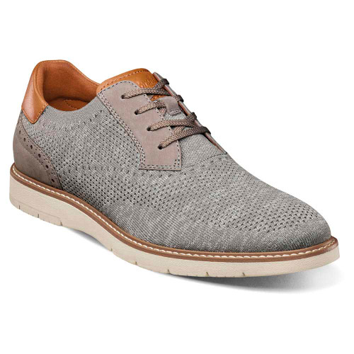 Florsheim VIBE Knit Plain Toe Gray Oxford Shoes