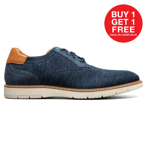 Florsheim VIBE Knit Plain Toe Navy Oxford Shoes