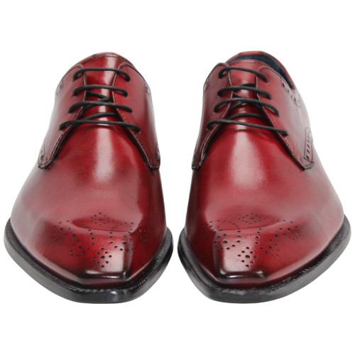 Duca Arpino Red Genuine Italian Calfskin Lace-Up Shoes Duca Arpino Red Genuine Italian Calfskin Lace-Up Shoes