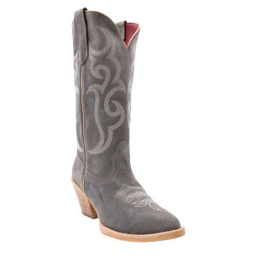 Ferrini Quinn Gray Full Grain Leather Snipped Toe Cowboy Boots Ferrini Quinn Gray Full Grain Leather Snipped Toe Cowboy Boots