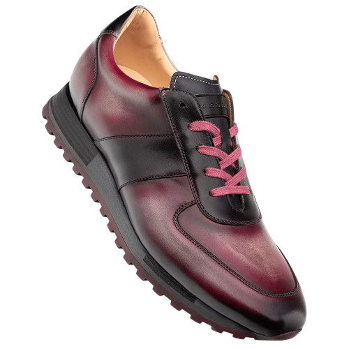 Mezlan Men's Latini Graphite Multi-Tone Genuine Calfskin Sneakers