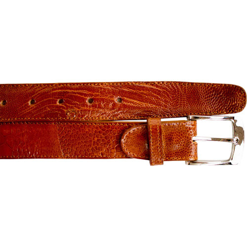 Belvedere Men's Amber Ostrich Leg Belt Belvedere Men's Amber Ostrich Leg Belt