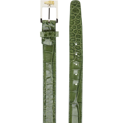 Belvedere Men's Pistachio Alligator Belt Belvedere Men's Pistachio Alligator Belt