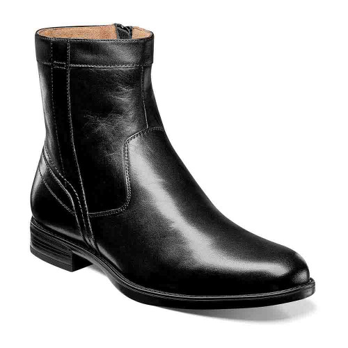 Florsheim Essex Zipper Black Moc Toe Boots