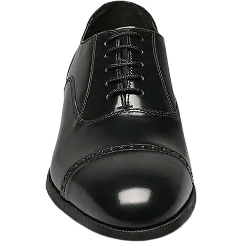 Front profile of the Florsheim Lexington black leather cap toe oxford