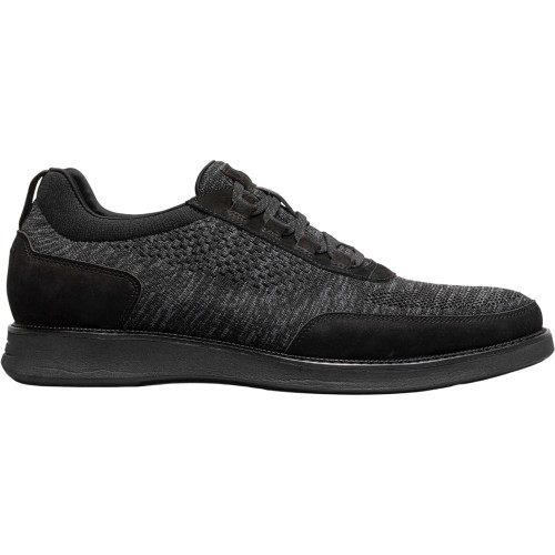 Florsheim Men's Launch Black Knit No-Tie Lace Casual Slip On Sneakers