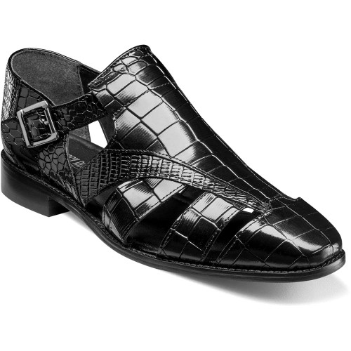 Stacy Adams Calandro City Sandal in Black