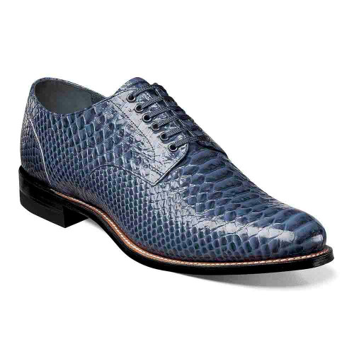 Stacy Adams Men's Madison Blue Anaconda Print Plain Toe Oxford Stacy Adams Men's Madison Blue Anaconda Print Plain Toe Oxford