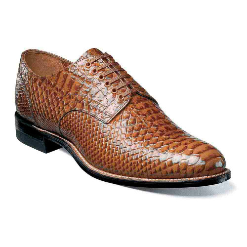 Stacy Adams Men's Madison Tan Anaconda Print Plain Toe Oxford Stacy Adams Men's Madison Tan Anaconda Print Plain Toe Oxford
