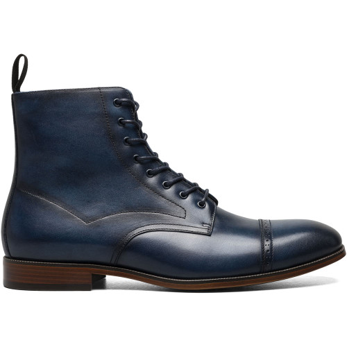 Stacy Adams Men's Henry Cap Toe Lace Up Boot in Gray