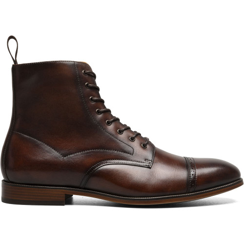 Stacy Adams Men's Henry Cap Toe Lace Up Boot in Tan
