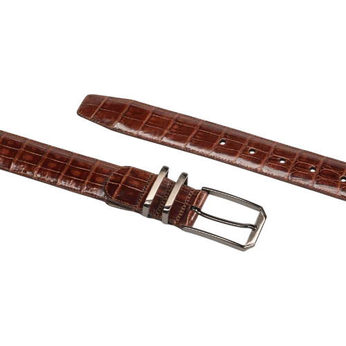 Mezlan Men's Genuine Crocodile Belt in Sport Mezlan Men's Genuine Crocodile Belt in Sport