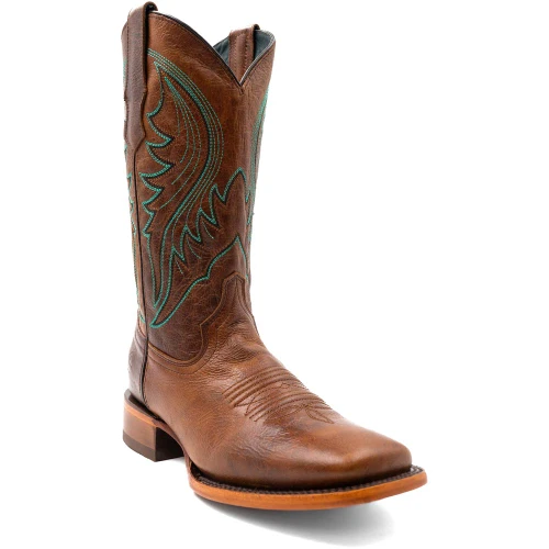 Ferrini Men's Beau Honey Square Toe Leather Cowboy Boots