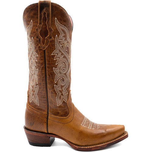 Ferrini Women's Mae Brown Snipped Toe Western Boot Ferrini Women's Mae Brown Snipped Toe Western Boot
