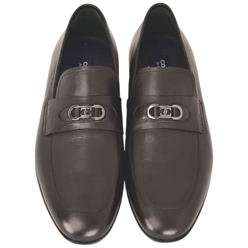 Corrente Men’s Black Buttersoft Calfskin Round Toe Soft Loafer