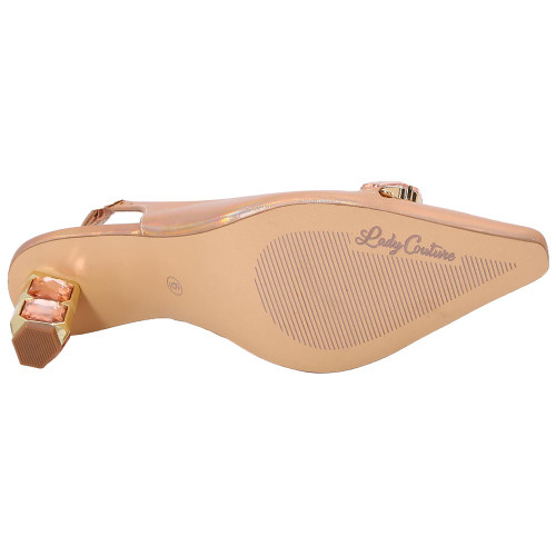 Lady Couture 3” Heel Glamour Pump in Champagne