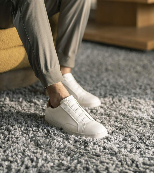 Florsheim Monopoli Elastic Lace Cream Casual Sneakers for Men