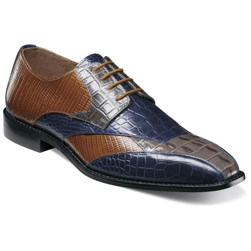 Stacy Adams Tristano Gray Multi Oxford Shoes for Men