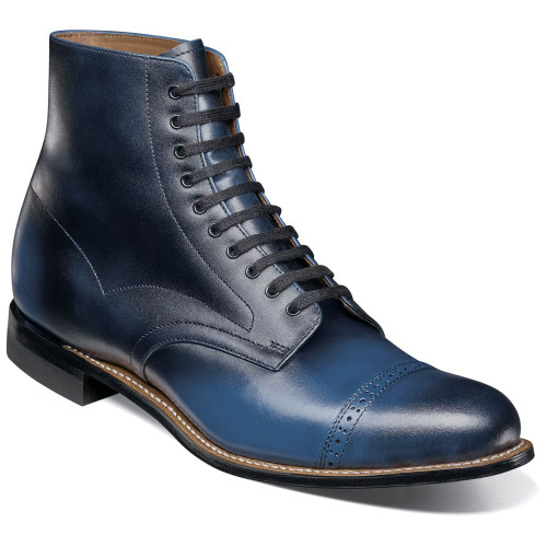 Stacy Adams Men's Henry Cap Toe Lace Up Boot in Tan